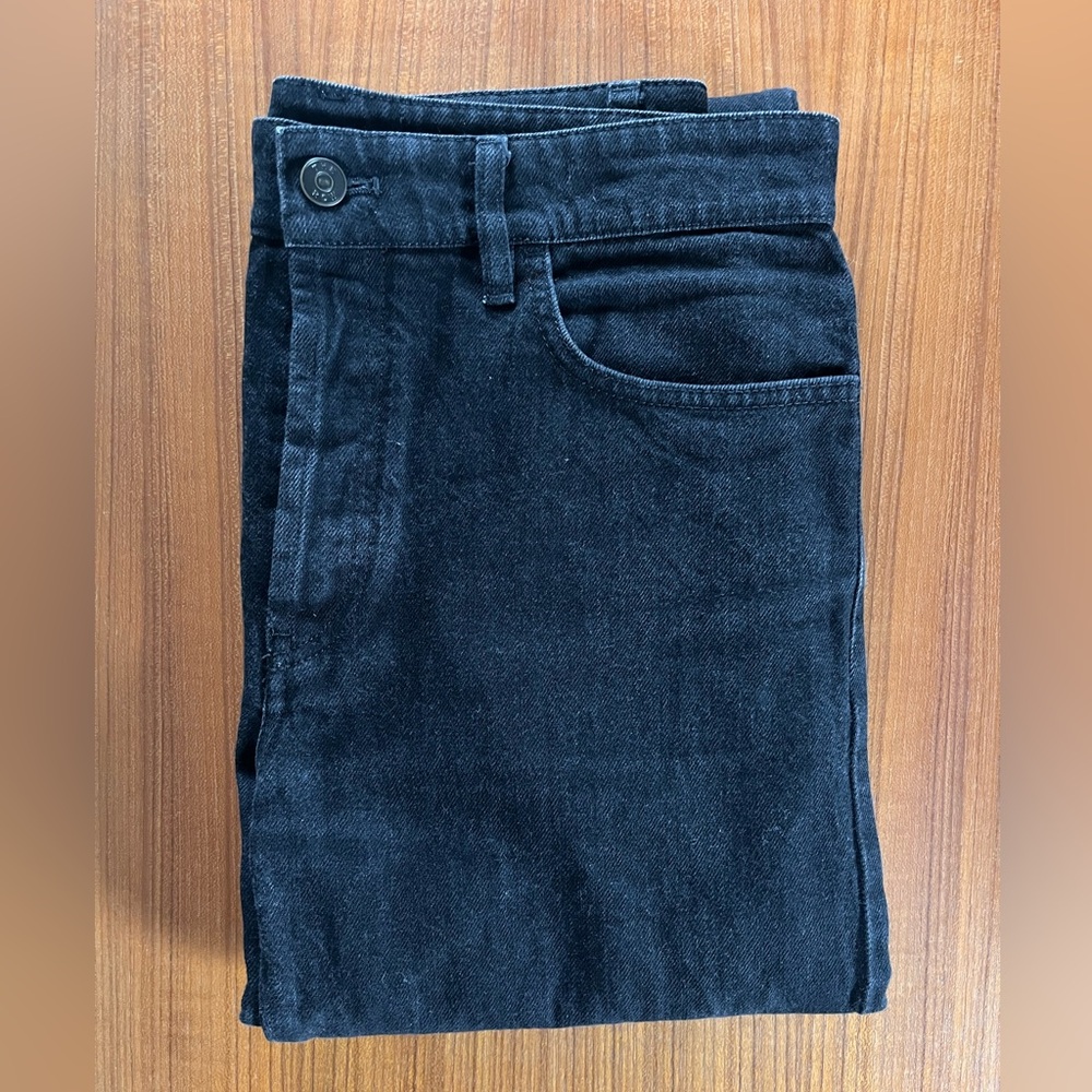The Row Men's black cotton jeans